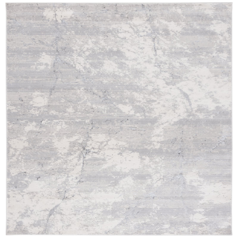 Hanna Performance Abstract Rug, Square 6'7"