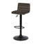 Dravis Swivel Upholstered Adjustable Height Counter Stool with Metal Frame