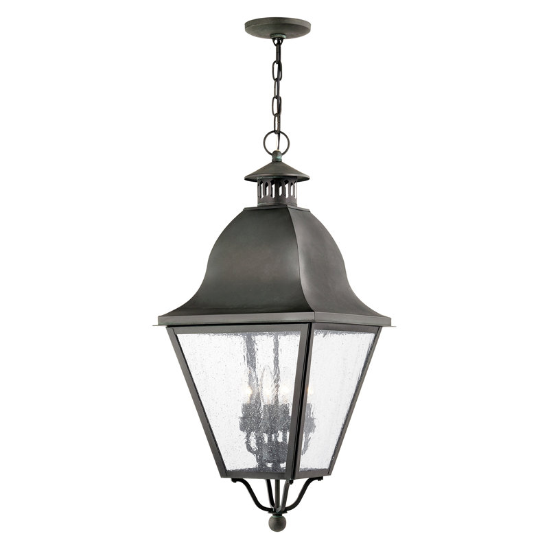 Lanterne suspendue d'extérieur 4 lumières Penlope, Gris anthracite