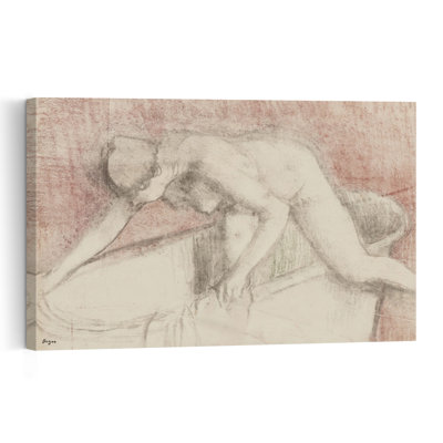 Impression d'art mural abstrait contemporain impressionniste « Le Bain »