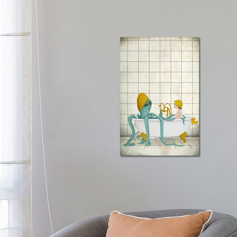 Bath Time 1 Piece Wrapped Canvas Wall Art, 66.04 cm H x 45.72 cm W x 3.175 cm D