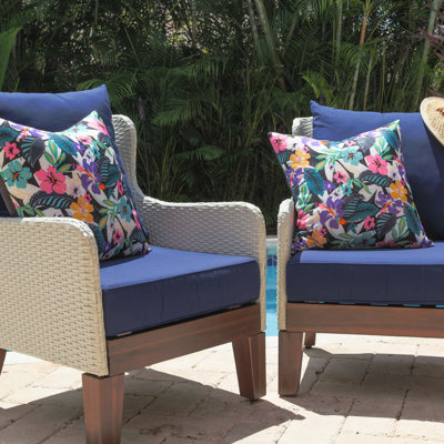 Vera Bradley Island Outdoor Square Pillow Cover & Insert
