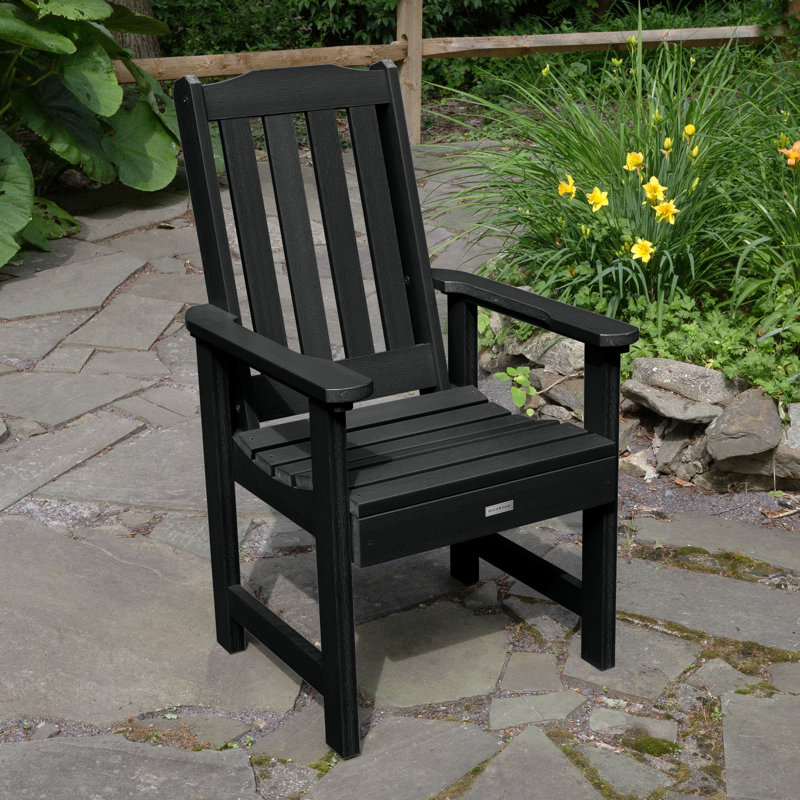 Chaise de patio Arbnora, Noir