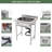 25"x21" Free Standing Utility Commercial Sink Single Bowl Stainless Steel Laundry Utility Sink Deep Basin Indoor/Outdoor Restaurant Commercial Sink with Faucet, Inter Hose and Drain Pie Assembly
