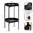 Modern Foldable Tiered Side Table With Removable Magnetic Tray Tabletops And Space-Saving Folding Base