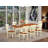 9 Piece Dining Table Set Includes a Rectangle Dinner Table with Butterfly Leaf and 8 Dining Room Chairs, 40x78 Inch, Buttermilk & Cherry-1383695331