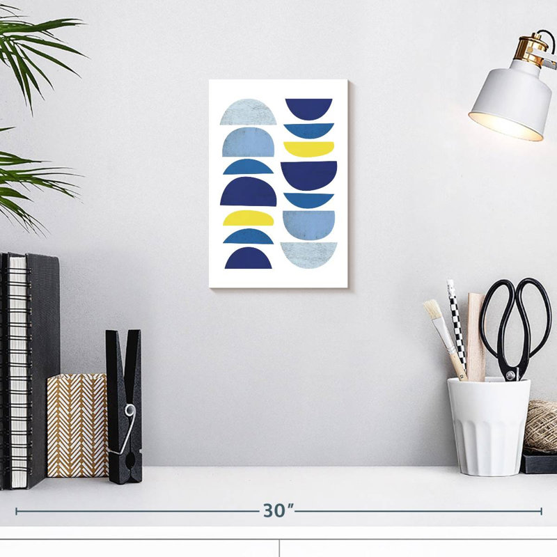 Avery Blue Yellow Modern I, 12" H x 8" W