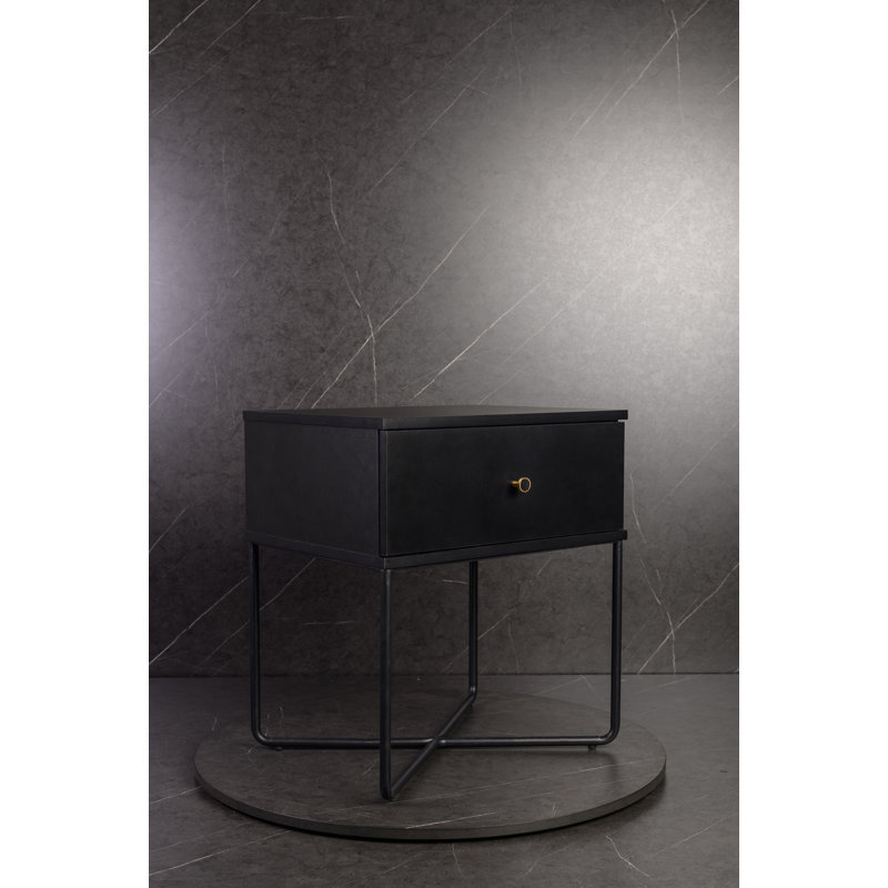 Marigold 50cm W Particle Board / Chipboard Bedside Table