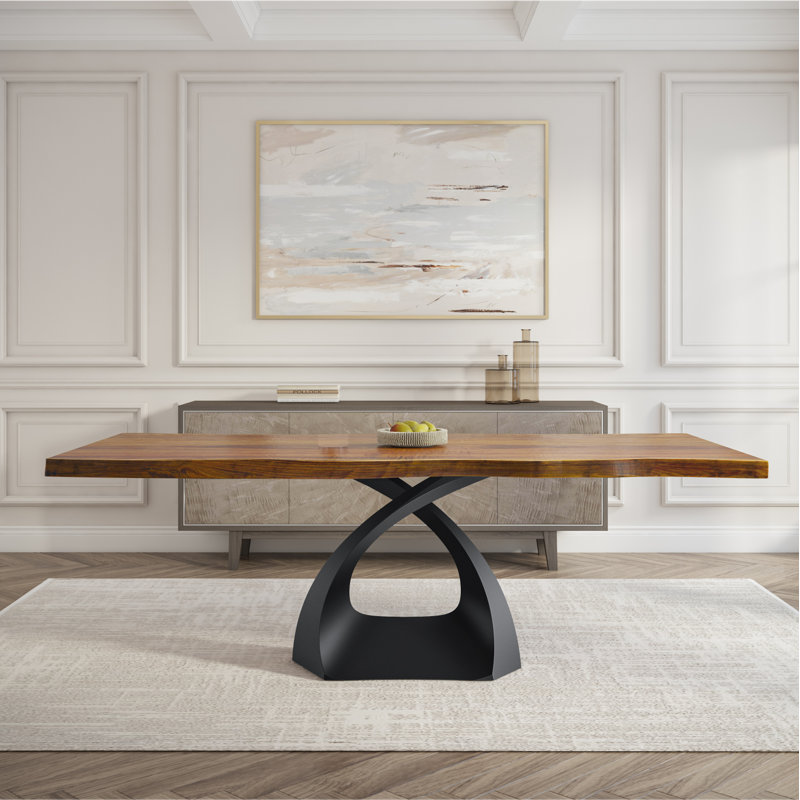 Tulipe Metal Dining Table Base, 28"H x 32"L x 16"W