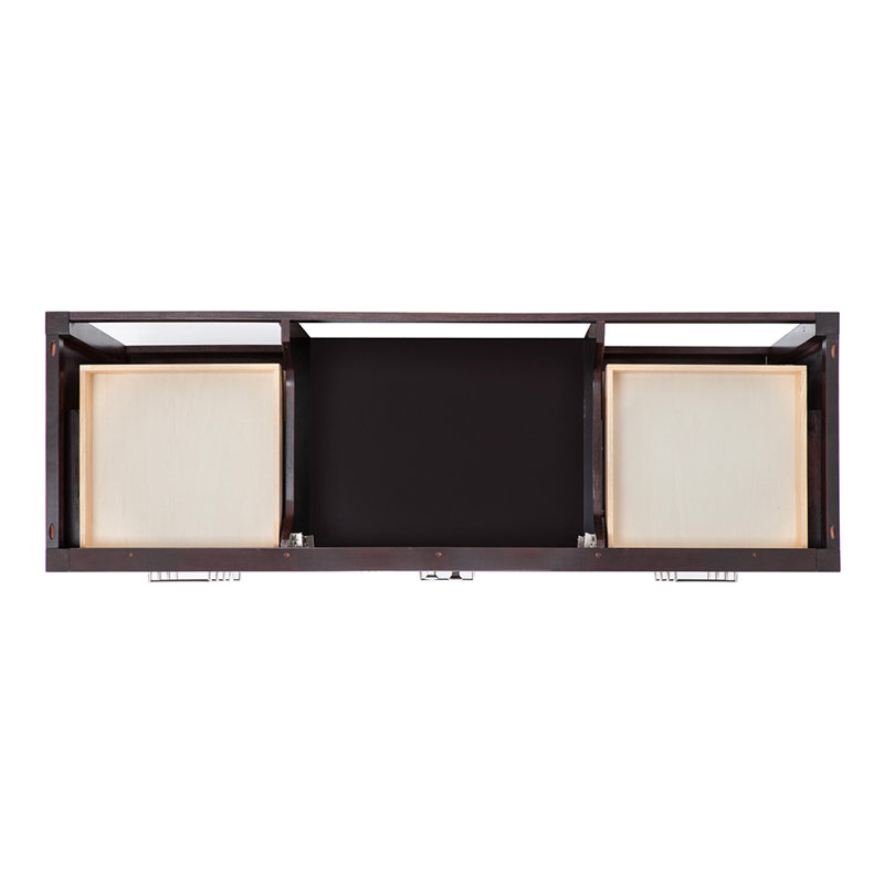Cambridge 67'' Single Bathroom Vanity with Carrara Marble Top, Espresso