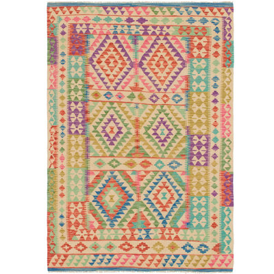 Doorfield One-of-a-Kind 4'9" x 6'10" Rectangle Wool Area Rug in