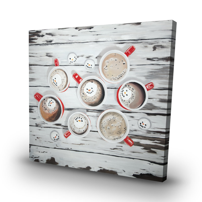 Holiday hot chocolate - 32"x32" art on canvas