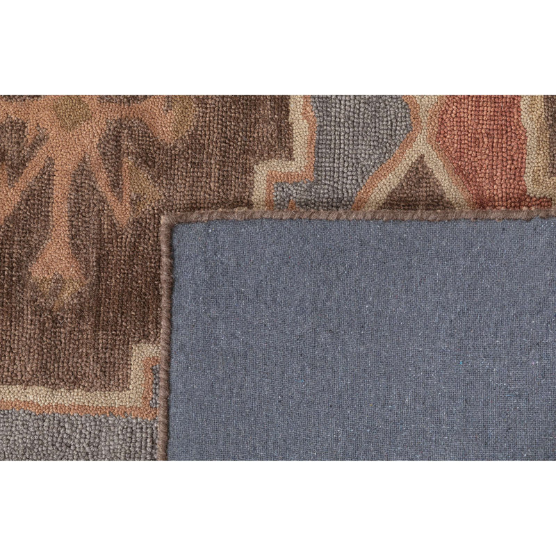 Tapis en laine touffeté à la main, Rectangle 8 pi 9 po x 11 pi 9 po