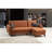 Stylish Corner Sofa-Bed, Tile Red, 87.8 x 33.9 x 51.2 inches | Durable Metal/Wood Frame, Linen Textured Polyester Fabric | Comfortable 26 DNS Sponge Seating, Perfect for Living Room & Guest Space, Modern Design-90667777