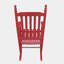 Chaise berçante en bois rose rouge-203890465