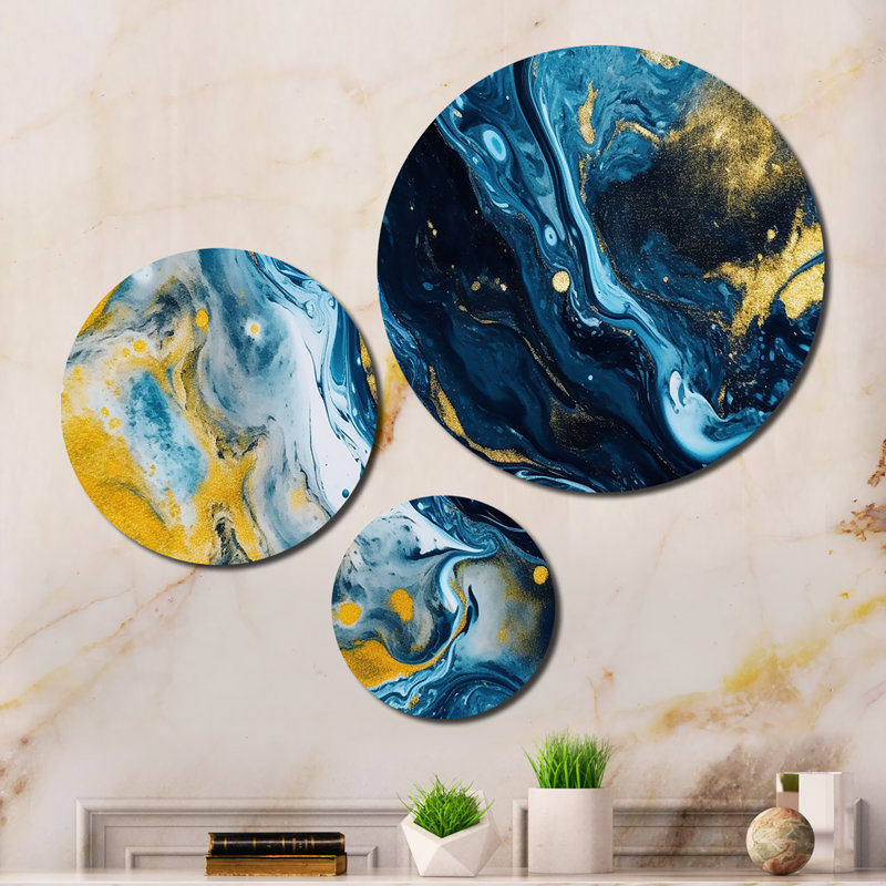 Abstract Wall Decor on Metal
