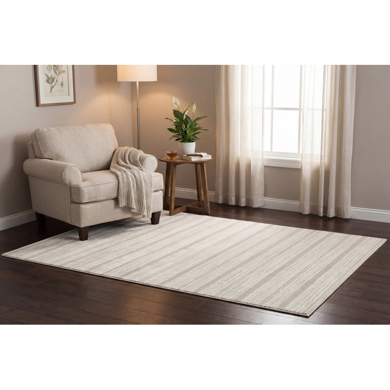 Glenam 19480-910 GREY/CREAM, Rectangle 6'7" x 9'