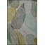 Tapis gris à motif de feuilles-71239856