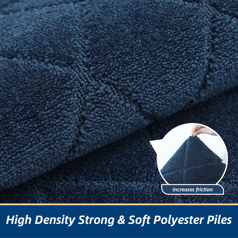 Non-Slip Indoor Doormat, 81.3cm W x 121.9cm L, Navy Blue