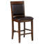 Ensemble de 2 chaises rembourrées à hauteur de comptoir, chaises de bar en bois