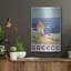 «Mykonos Grèce» par Vintage Posters, art mural en métal, 24 po x 36 po-269581018
