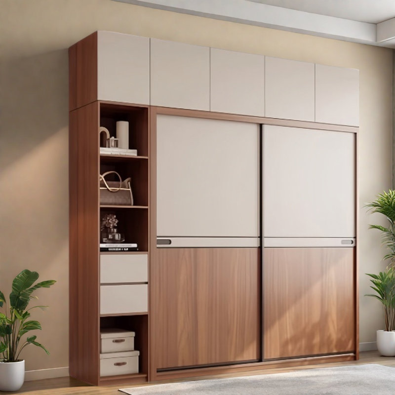 Luxurious And Simple Wardrobe, 102" H x 87" W x 24" D