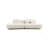 Curved Modular Sofa With Boucle 3-Seat Sofa