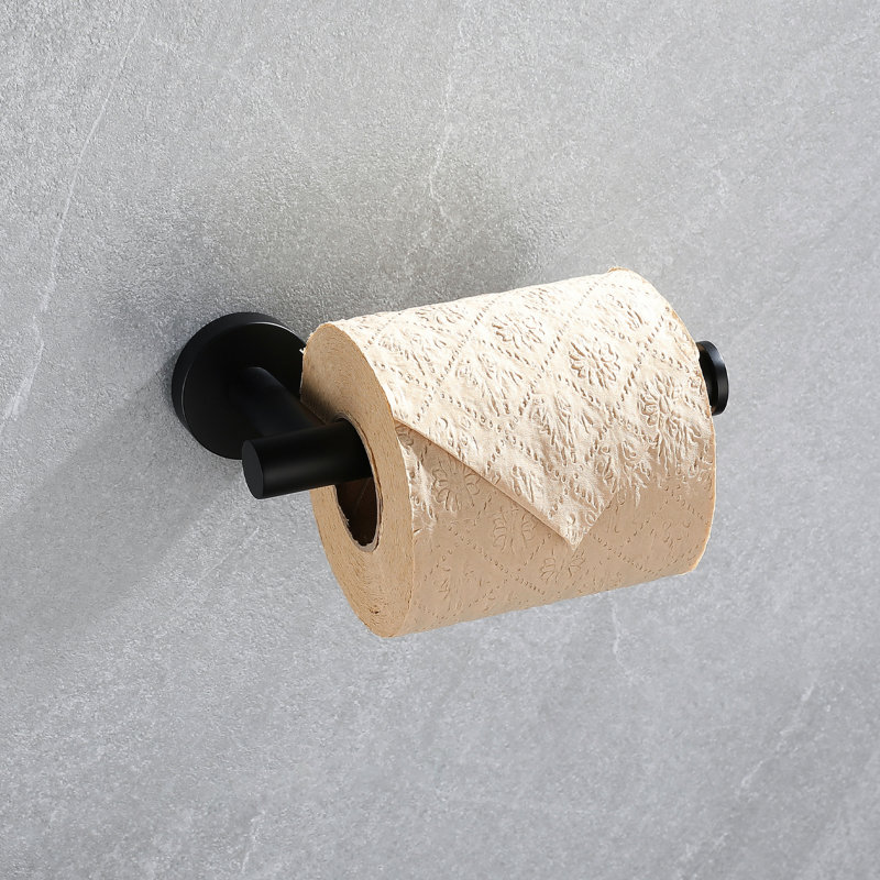 Porte-serviettes de salle de bain moderne 5 - aluminium, support mural noir mat et polyvalent pour la maison Installation facile Étapes en aluminium 5 pièces de qualité