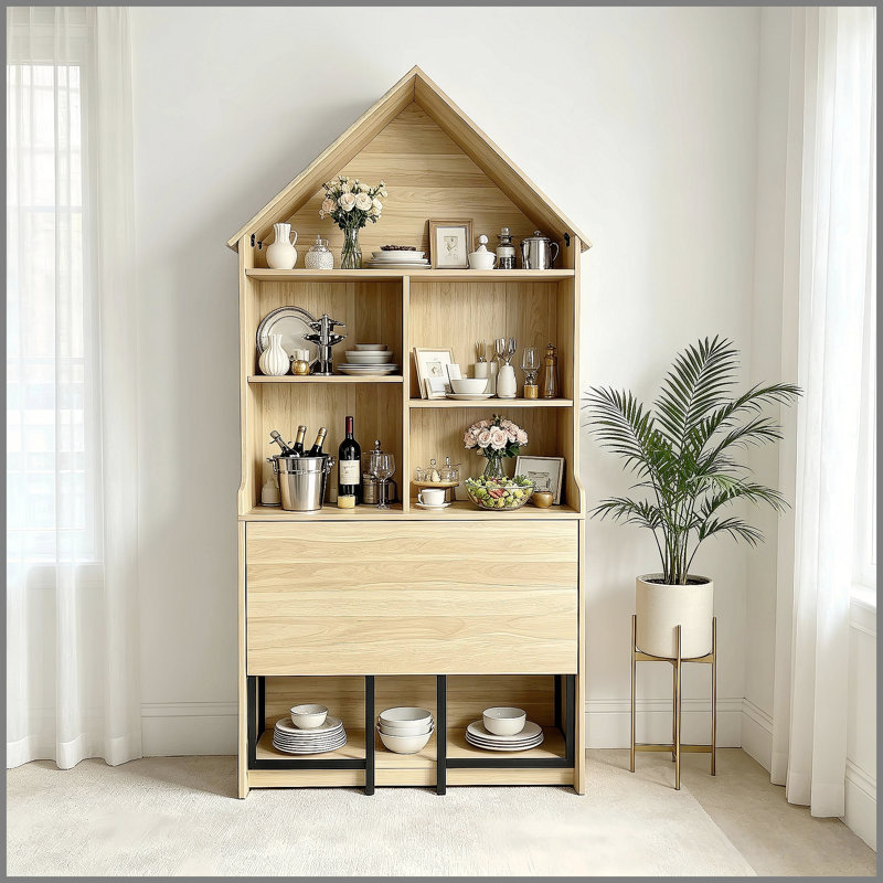 Bureau d'artisanat pliant avec tablettes de rangement, bureau convertible dissimulé en bibliothèque, bureau pliable avec rangement, bureau de disparition pour petits espaces, table de bricolage multifonctionnelle, bureau de coiffeuse
