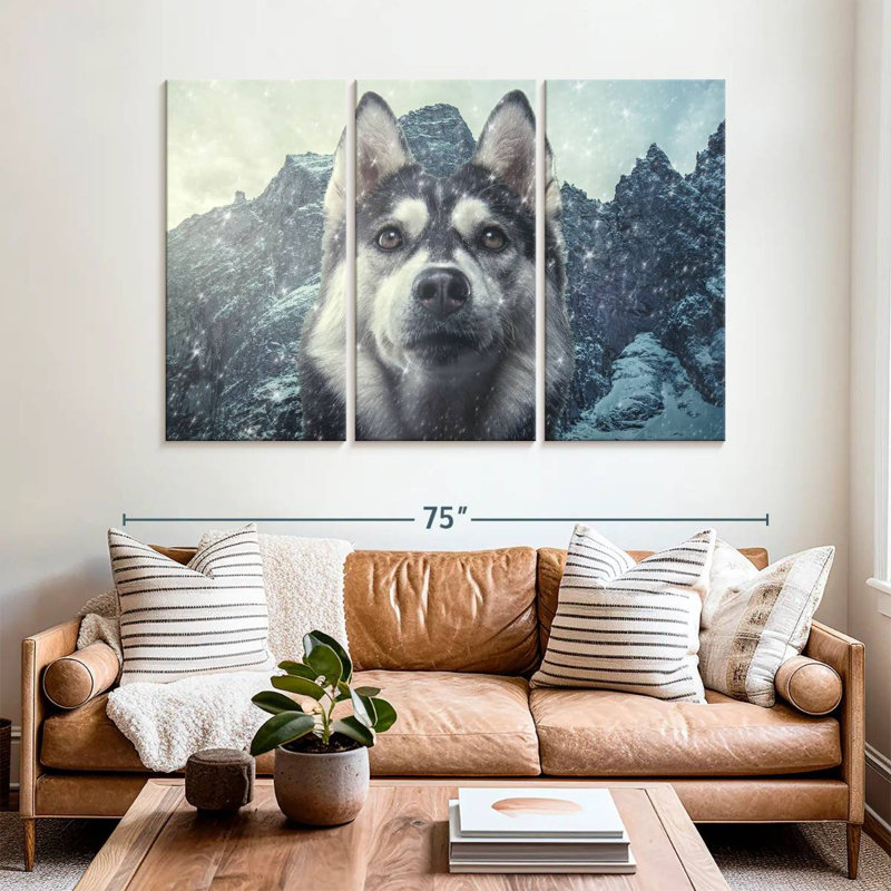 Husky sibérien Brampt Winter, H 42 po x l 65 po