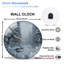 Horloge murale en verre 12 po