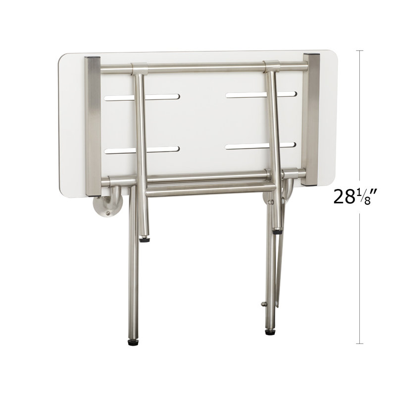 Banc de transfert blanc avec pieds Seachrome