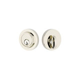 Modern Single Cylinder Deadbolt For 1-3/8" To 2-1/8" Door Unlacquered Brass Finish