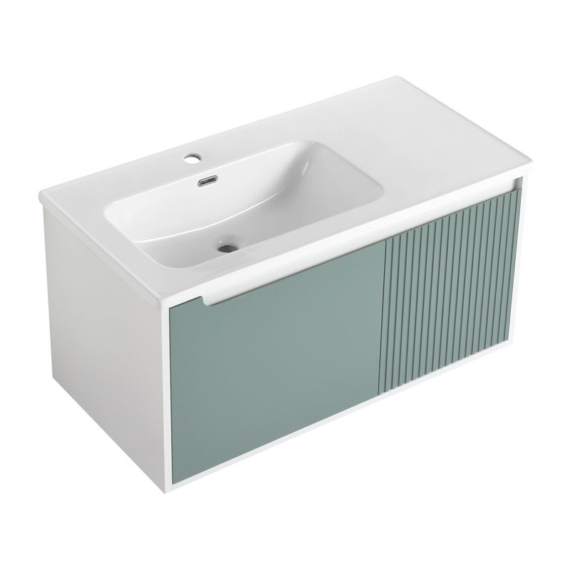 39.6'' Wall Mounted Single Bathroom Vanity Base Only
