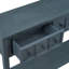 Console d'entrée rustique, canapé long avec deux tiroirs de taille différente et tablette inférieure-130669224
