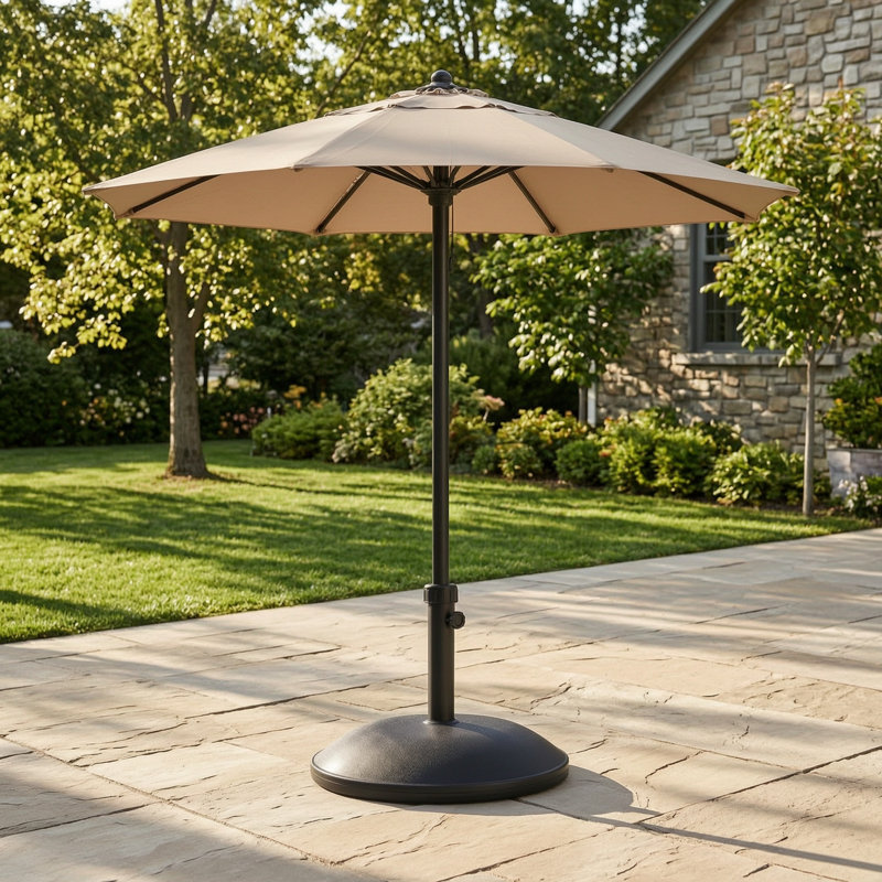 Outdoor 35-Pound Round Black Umbrella Base