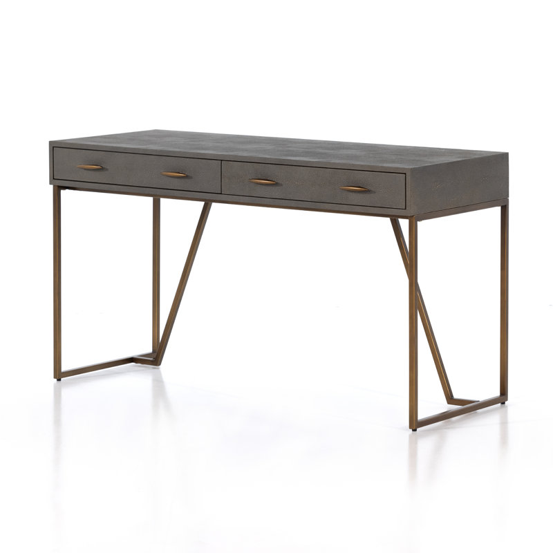 Shagreen Writing Desk, Gray Shagreen