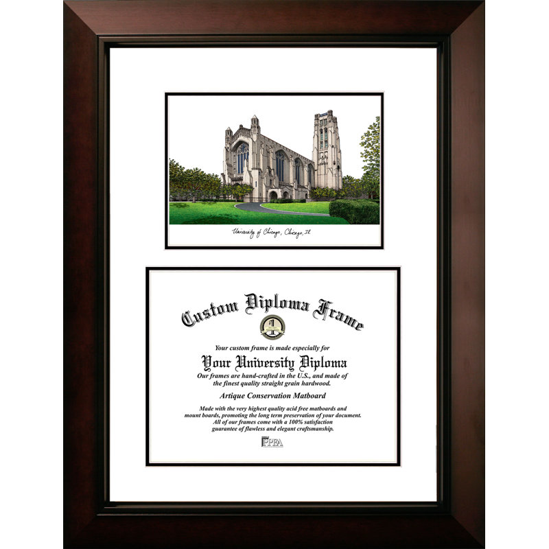 Cadre de diplôme à l’héritage traditionnel de chicago NCAA