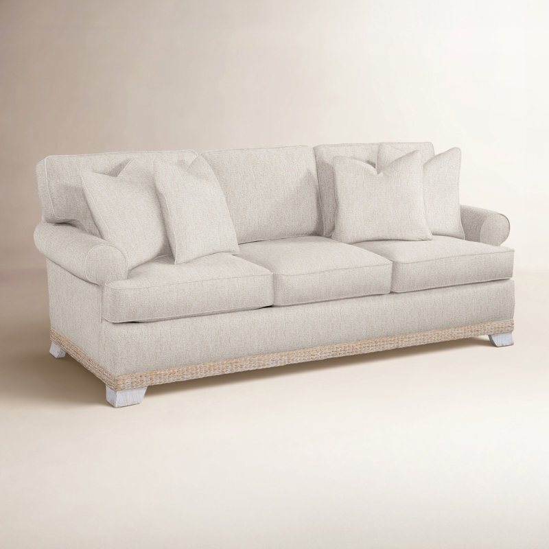 Fairwind 90'' Upholstered Sofa, Curry Stripe; 0210-31