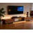  Moern Extendable Walnut TV Stand with Storage(63"-92")