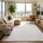 Chaki Duggans Machine Washable Cream / Off White Area Rug-769093933-769093940