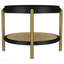 Table de bout ronde noire
