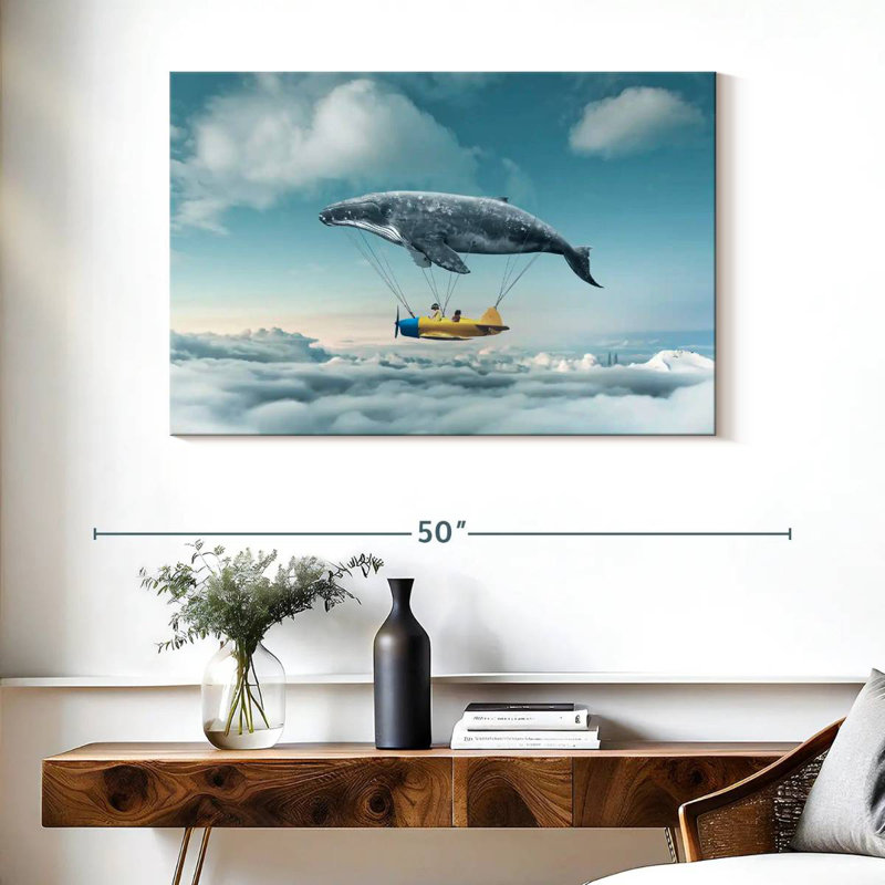 Kelan Whale Airplane, 26" H x 39" W