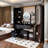63 Inch Full Body Mirror Vanity Set with Power Station, LED Dressing Table with 4-Port Charging and Stool-646141457