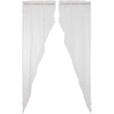 Cordish 100% Cotton Sheer Curtain Panel Pair