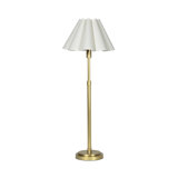 Lampe de buffet Polly (laiton avec abat-jour festonné)