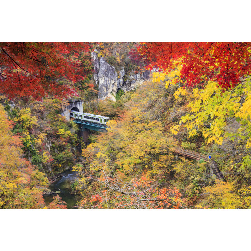 Wilcoxen Autumn Colors of Oirase 1 Piece Wrapped Canvas Wall Art, 81cm H x 81cm W x 3.8cm D