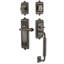 Nostalgic Warehouse Egg & Dart Plate C Grip Handleset with Single Cylinder Deadbolt and Fleur Lever-315087165-315087164-315087166
