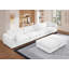 Canapé modulaire rembourré à large siège avec 2 repose-pieds surdimensionnés-104735747