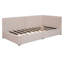 Lit de jour en tissu de lin beige avec lit simple et 2 boîtes de rangement - aucun sommier requis-1187768767